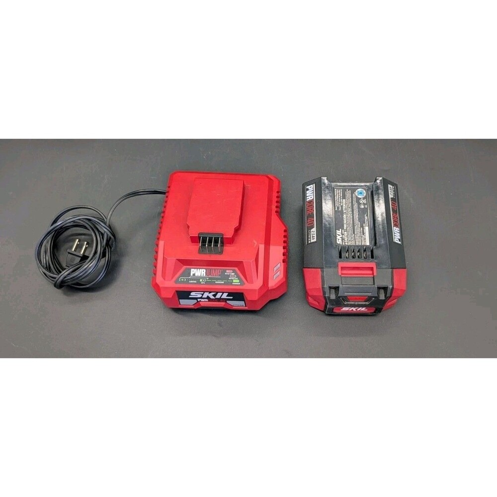 SKIL PWRCore 40V 2.5 Ah Lithium Ion Battery BY8705-00 & SKIL Charger
